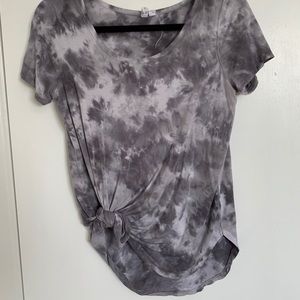 Gray Tie Dye Tee
